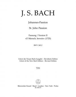 Johannes-Passion "O Mensch, bewein" BWV 245.2 