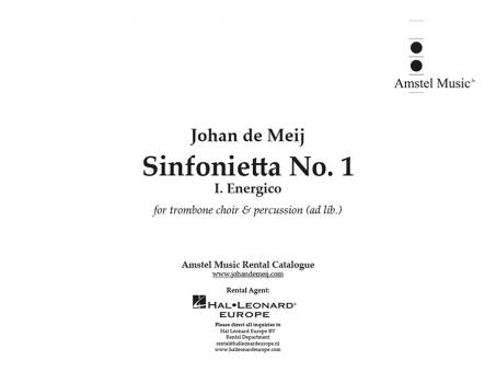 Sinfonietta No. I 