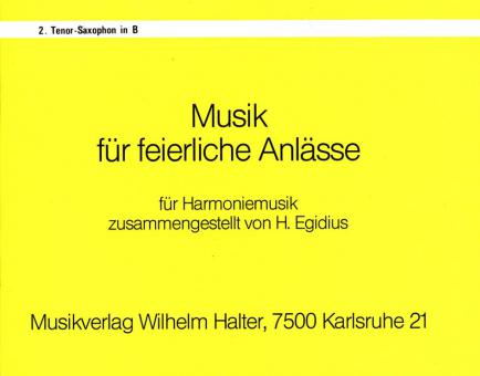 Musik für feierliche Anlässe 