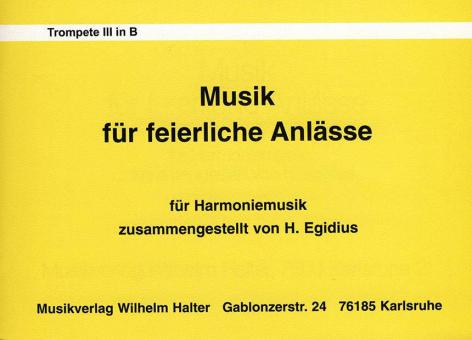 Musik für feierliche Anlässe 