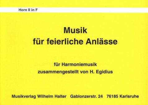 Musik für feierliche Anlässe 