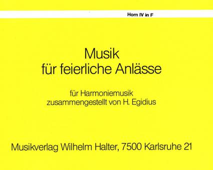 Musik für feierliche Anlässe 