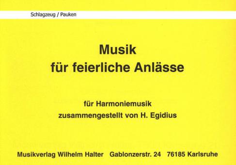 Musik für feierliche Anlässe - Schlagzeug/Pauken 