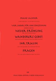 4 Lieder für eine Singstimme 