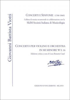Concerto per violino e orchestra in MI min W I:16 
