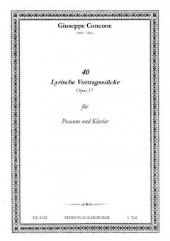 40 Lyrische Vortragsstücke op. 17 - 1. Teil 