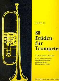 80 Etüden für Trompete Heft 2 