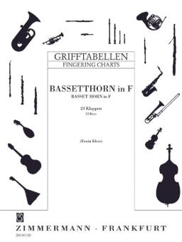 Grifftabelle für Bassetthorn in F 