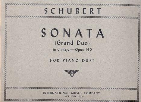Sonata C major op.140 D812 