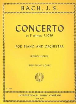 Concerto in F Minor for Piano & Orchestra, S. 1056 