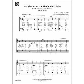 Ich glaube an die Macht der Liebe 