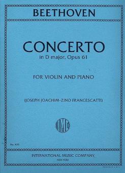 Konzert für Violine und Orchester D-Dur op. 61 