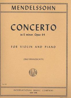 Violin Concerto E minor op. 64 