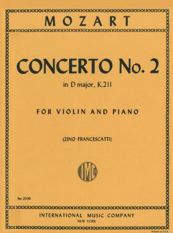 Violin Concerto No. 2 D major K.211 