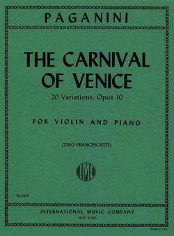 Carnival of Venice op. 10 