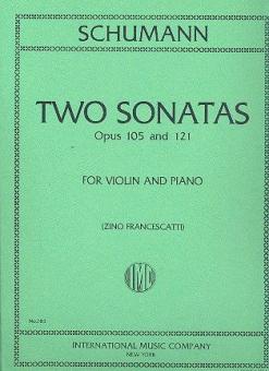 Two Violin Sonatas op. 105 & op. 121 