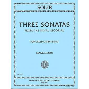 3 Sonatas From The Royal Escorial 