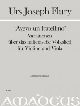 Avevo un fratellino' - Variationen über das italienische Volkslied in F-dur 