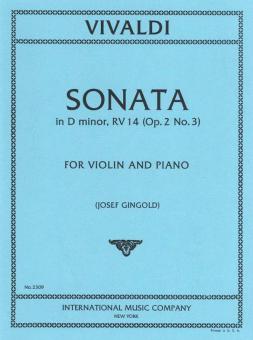 Violin Sonata D minor op. 2/3 RV14 
