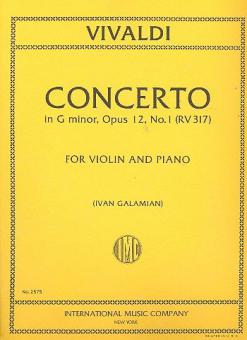 Violin Concerto G minor op. 12/1 RV317 