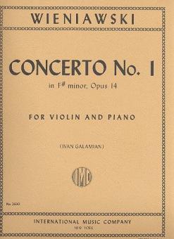 Violin Concerto No. 1 F sharp minor op. 14 