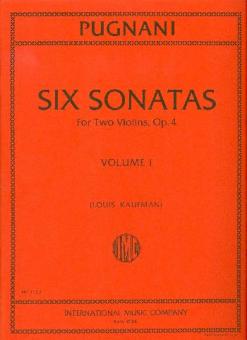 6 Sonatas Op. 4 Vol. 1 