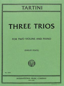3 Trios in G, D, & e major 