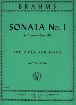 Sonata no. 1 in F minor, op. 120 