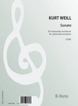 Sonate für Violoncello und Klavier (1920) 