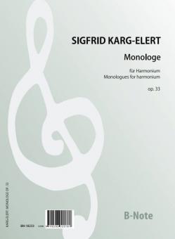 Monologe für Harmonium op.33 