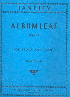 Albumleaf op. 33 