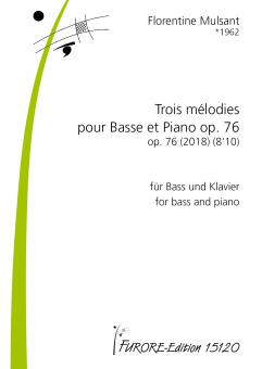 3 mélodies pour Basse et Piano 