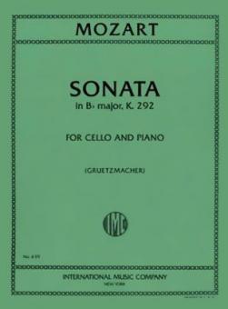 Sonata in B flat major, K. 292 