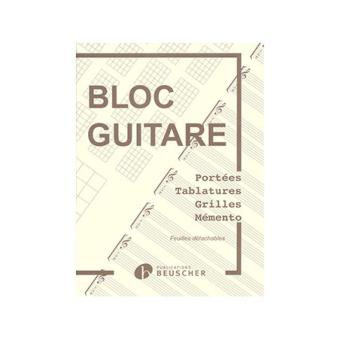 Cahier de Musique (Guitare) - tablatures, grilles et chord boxes 
