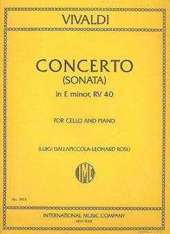 Concerto in E minor 