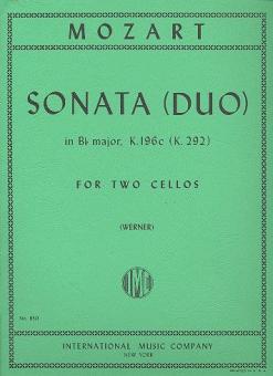 Sonata in B flat major, KV 292 