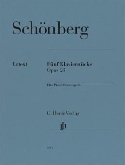 5 Klavierstücke op. 23 