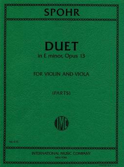 Duet in E minor, Op. 13 