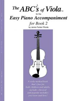The ABC's Of Viola Book 2 - Easy Piano Accompaniment 