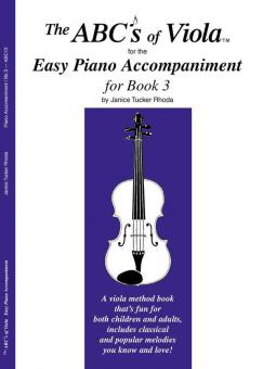 The ABC's Of Viola Book 3 - Easy Piano Accompaniment 