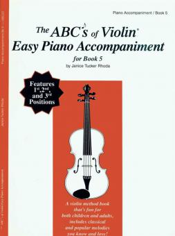 The ABC's Of Violin Book 5 - Easy Piano Accompaniment 