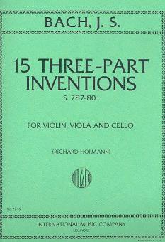 15 dreistimmige Inventionen BWV 787-801 