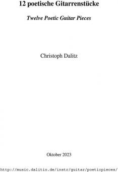 12 poetische Gitarrenstücke 