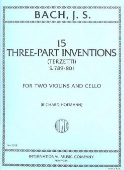 15 dreistimmige Inventionen BWV 787-801 