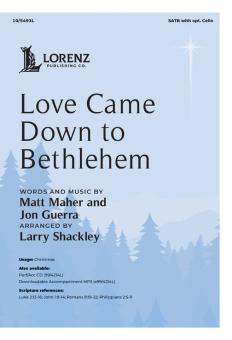 Love Came Down to Bethlehem 