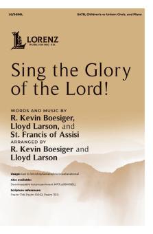 Sing the Glory of the Lord! 