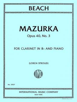 Mazurka op. 40 No. 3 