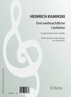 3 weihnachtliche Liedsätze für gemischen Chor 