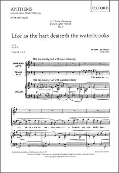 Like as the hart desireth the waterbrooks 