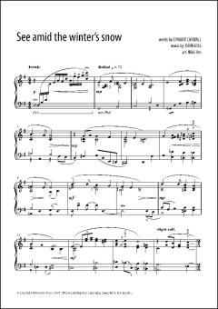 See amid the winter's snow 